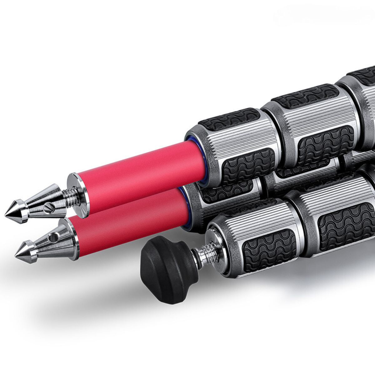 Leofoto Athena LA-284C 10 Layer Carbon Water, Sand Proof, Corrosion Resistant Titanium Feet RED Tripod with LH-30 Ball Head 