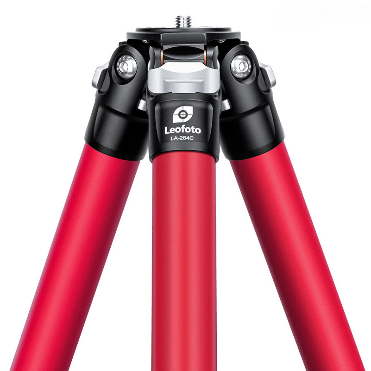 Leofoto Athena LA-284C 10 Layer Carbon Water, Sand Proof, Corrosion Resistant Titanium Feet RED Tripod with LH-30 RED Ball Head