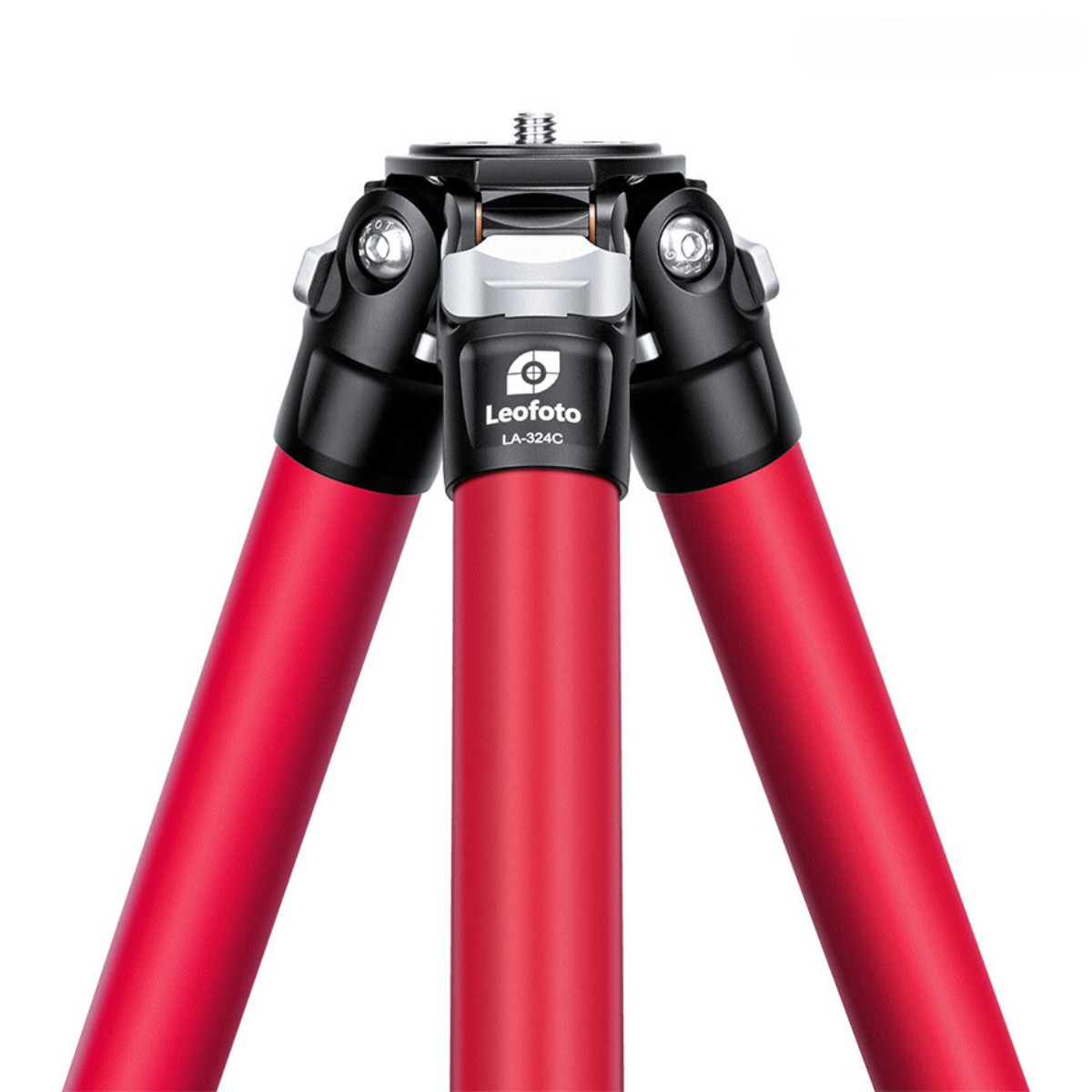 Leofoto Athena LA-324C 10 Layer Carbon Water, Sand Proof, Corrosion Resistant Titanium Feet RED Tripod with LH-40 Ball Head