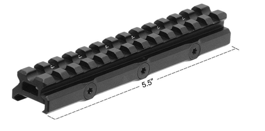 UTG Super Slim 20 MOA Picatinny Mount Base 13 Slot Lightweight CNC Machined