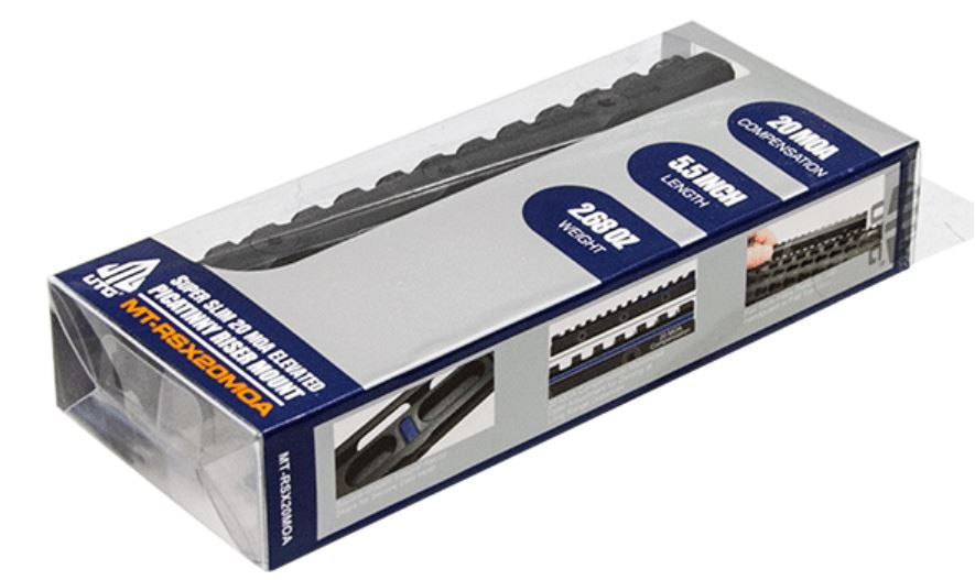 UTG Super Slim 20 MOA Picatinny Mount Base 13 Slot Lightweight CNC Machined