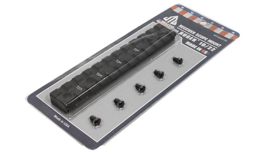 UTG Pro Ruger 10/22 11-Slot Picatinny Rail Mount - Made in USA - Easy Install
