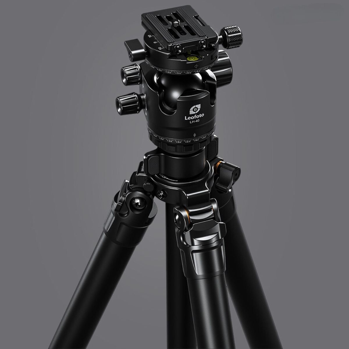 Leofoto Wings of God BLACK LG324C 10 Layer Carbon Water, Sand and Dust proof Corrosion Resistant Titanium Feet Spider Tripod with LH-40R Low Profile Ball Head