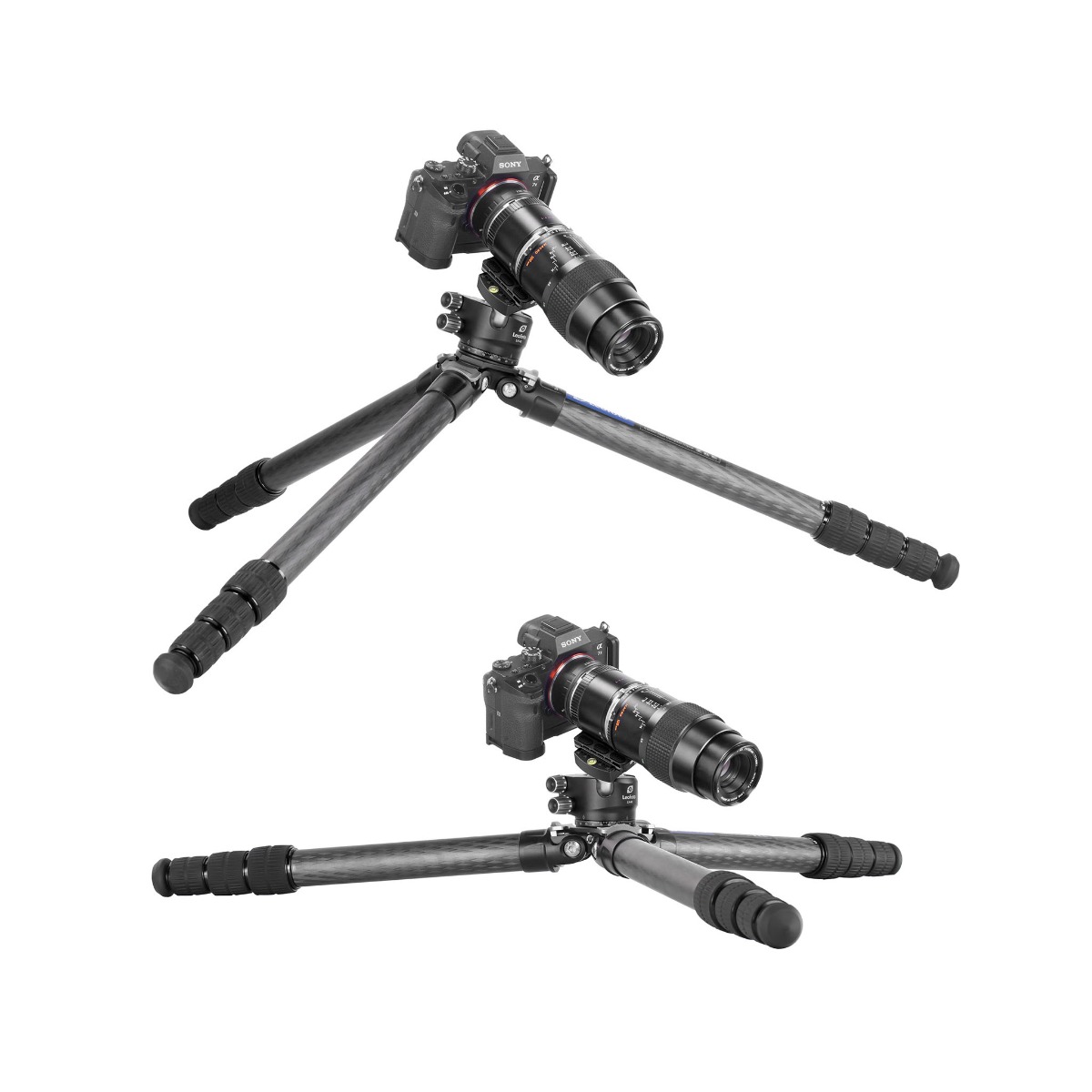 Leofoto Ranger LS-324C 10x Layer Carbon Tripod with LH-40 Ballhead & Separate Centre Column - Max Load 15kg, Min 165mm to Max 1395mm + Col