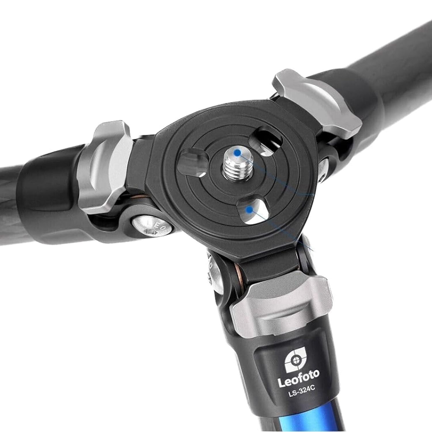 Leofoto Summit TALL Tripod Kit LM-364CL 10 Layer Carbon Spider 180 Degree Folding Silicone Handle Tripod with LH-47SC Low Profile Ball Head - Max Load 20kg