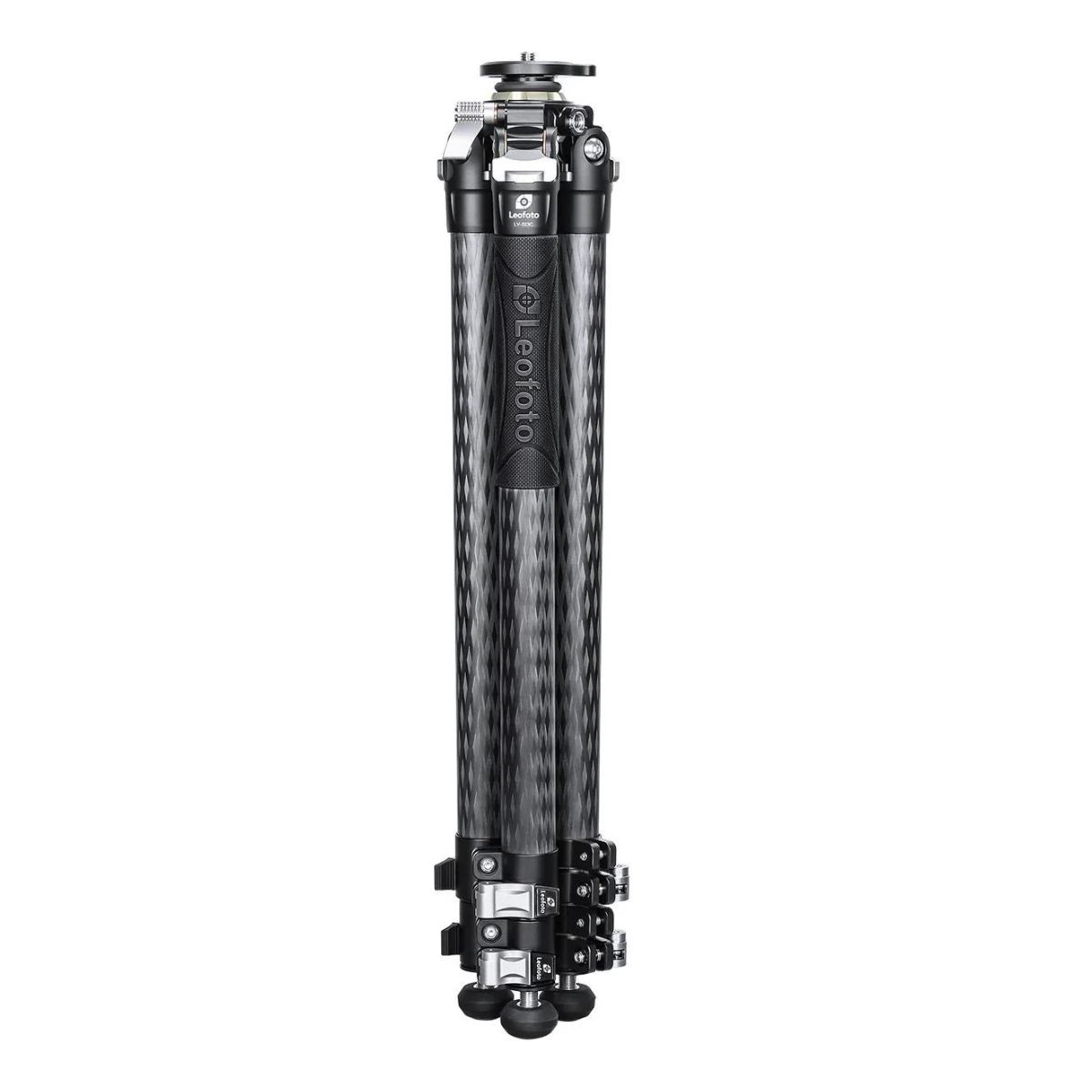 Leofoto LV-323C Manba LV Video Head System Flip Lock Carbon Fiber Tripod and BV-10 Fluid Head 6kg