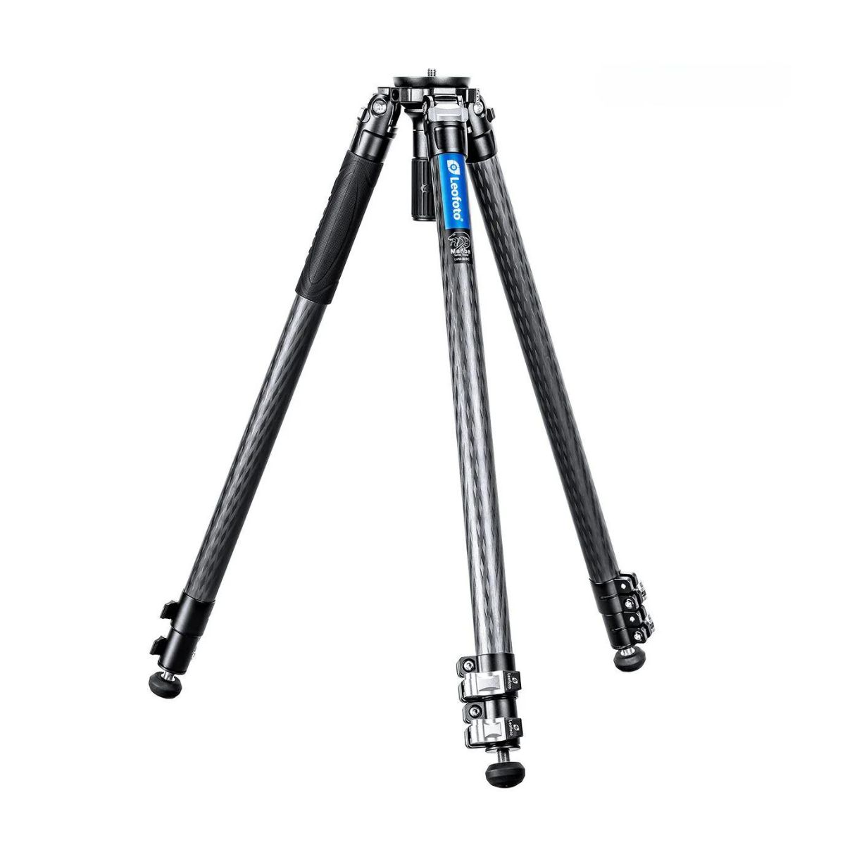 Leofoto Manba LVM Video Head System LVM-323C Flip Lock Carbon Fibre Tripod - Max Load 25kg, Min 180mm, Max 1550mm