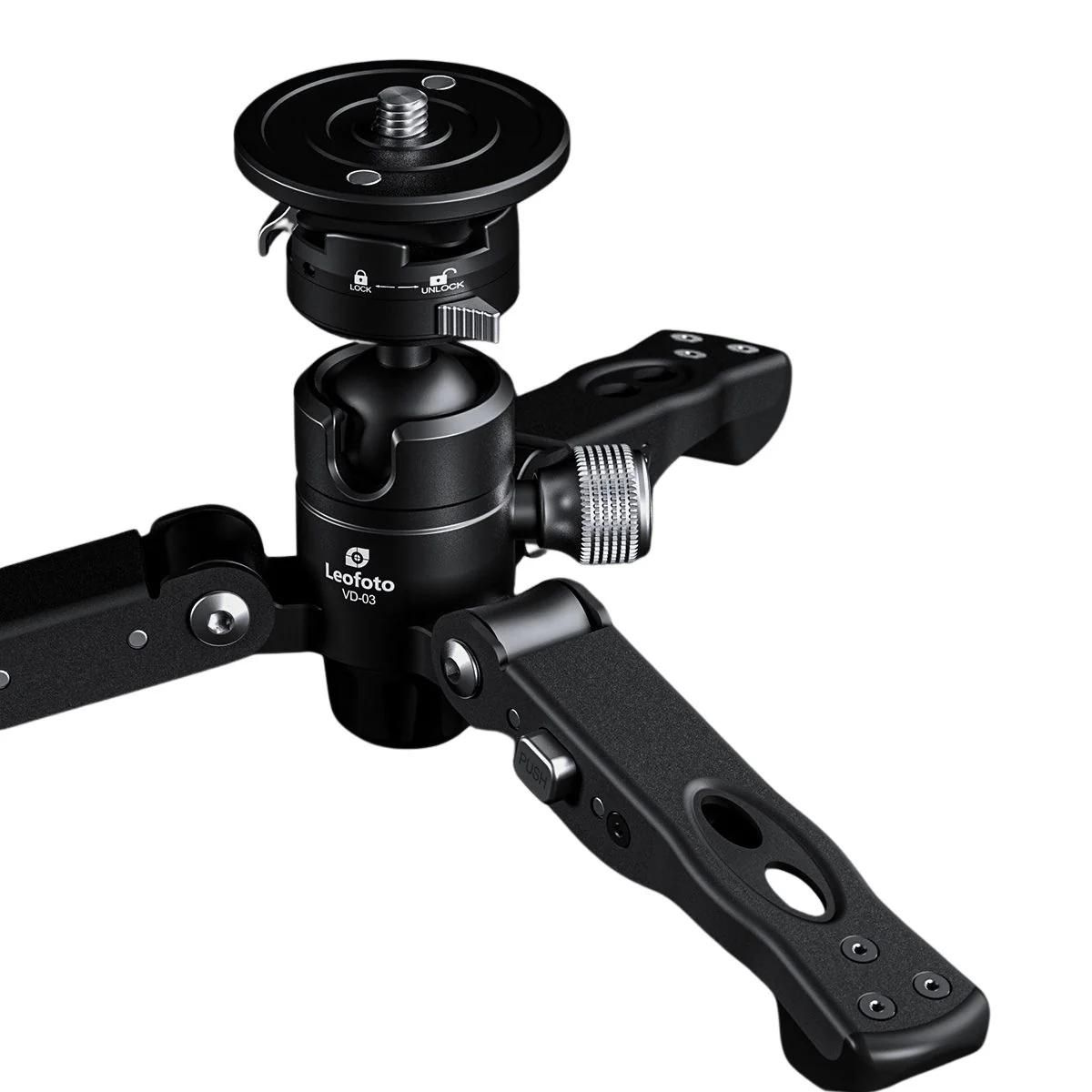 Leofoto MV-324C Carbon Fibre Monopod 600mm to 1500mm w/ BV-10 Aluminium Fluid Video Tripod Head