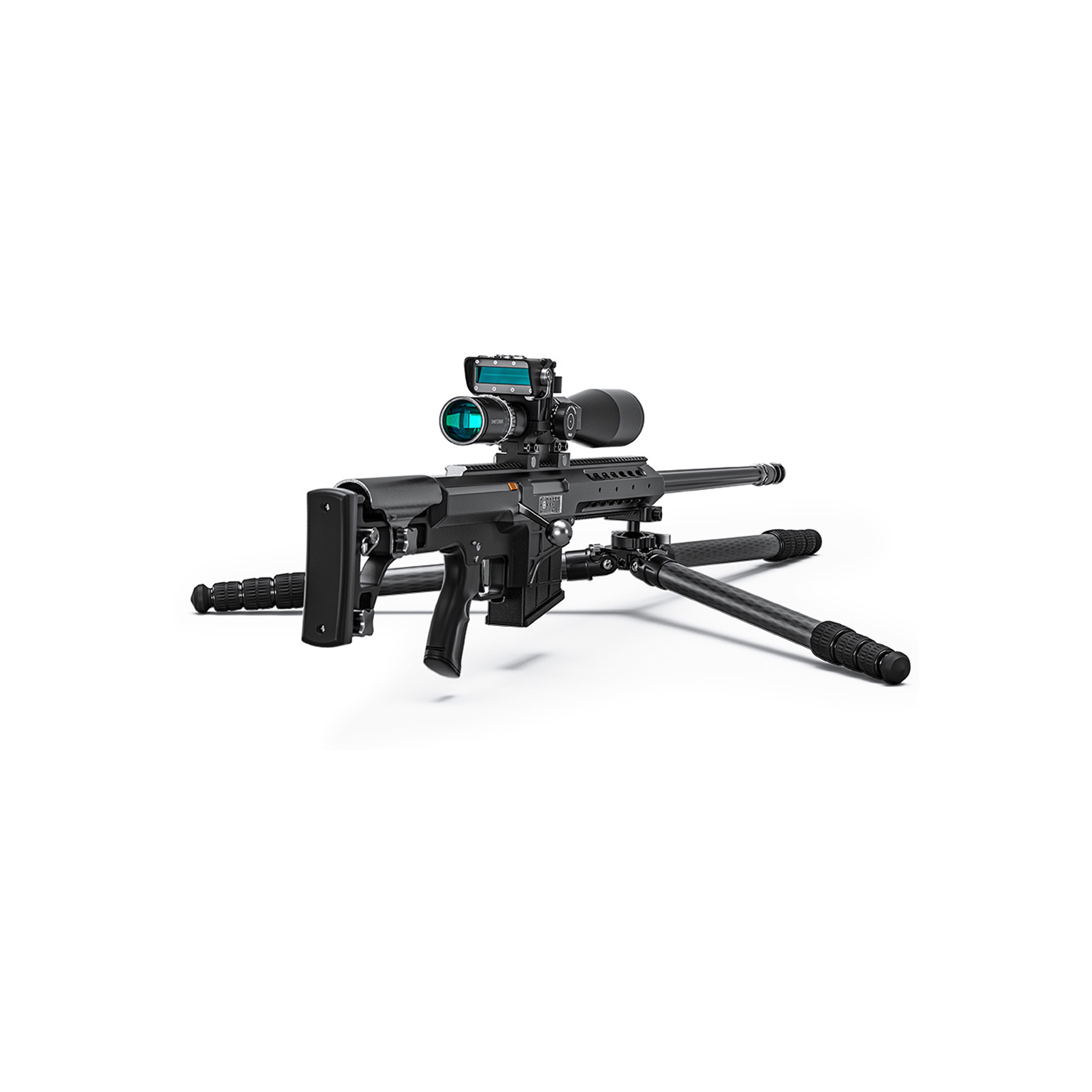 Leofoto ST Series ST-364C 10 Layer Carbon Weapon  / Heavy Camera Support ARCA/Picatinny Tripod - Max load ; 20kg, Min 120mm to Max 1640mm