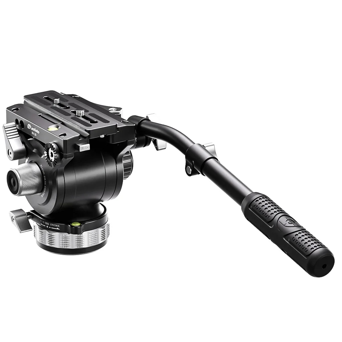 Leofoto BV-20 Pro Fluid Video Head with Lever Lock Arca Compatible QR Plate Max Load 15Kg