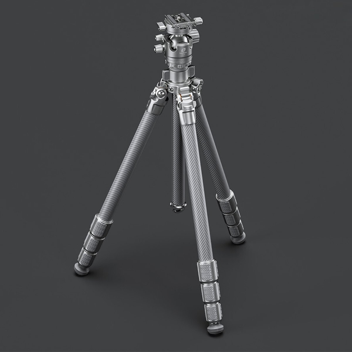 Leofoto Wings of God SILVER LG284C 10 Layer Carbon Water, Sand and Dust proof Corrosion Resistant Titanium Feet Spider Tripod with LH-36R Low Profile Ball Head