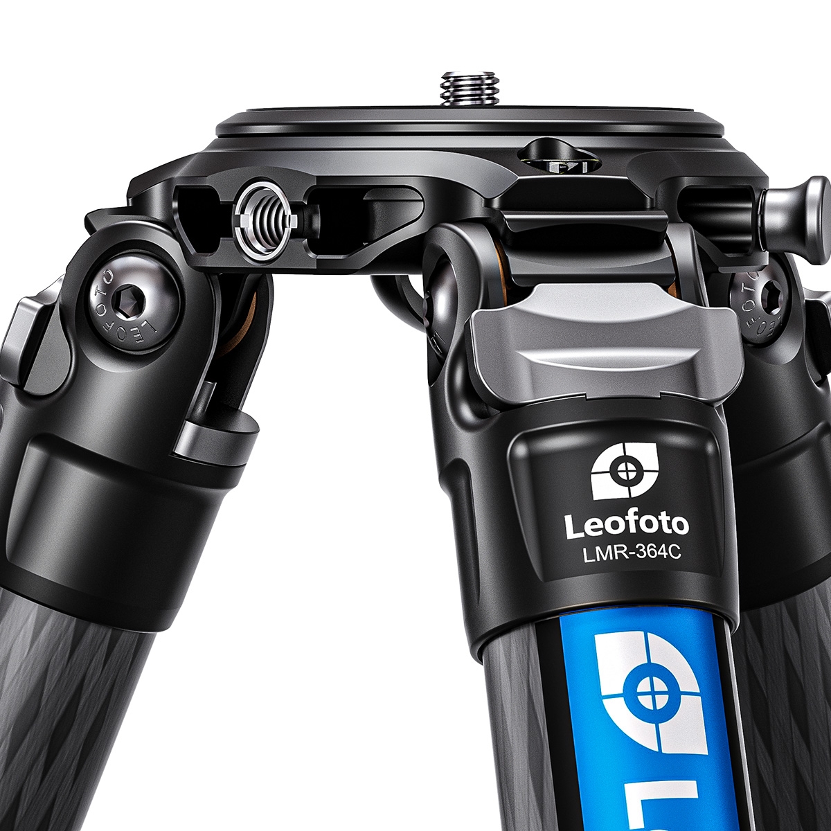 Leofoto LMR-364C 4-Section Carbon Fibre Tripod for Heavy Cameras and Lenses - 1640mm, 30kg