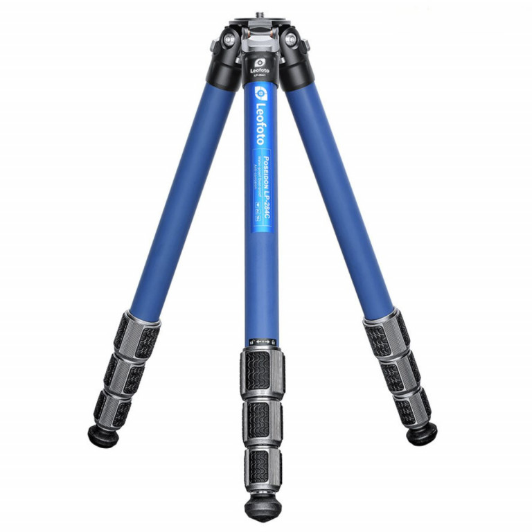 Leofoto Poseidon All Blue LP-284C 10 Layer Carbon Water, Sand and Dust proof Corrosion Resistant Titanium Feet Tripod with LH-30 Blue Ball Head