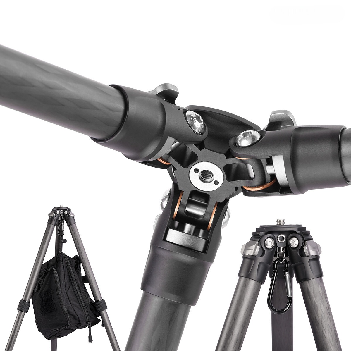 Leofoto Ranger LS-224C 10x Layer Carbon Fiber Tripod with LH-25 Low Profile Ballhead & Separate Centre Column