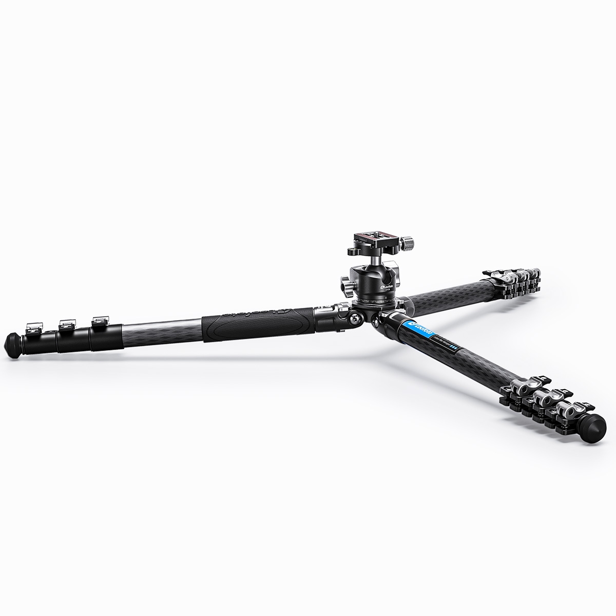 Leofoto LSR-284C 4-Section Carbon Fibre Tripod + LH-30 Screw-Knob Ball Head - 1380mm, 10kg