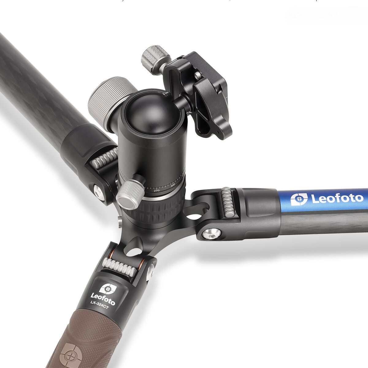 Leofoto Urban LX-324CT 10 Layer Carbon Hollow-out Spider 180 Degree Folding Silicone Handle Tripod with XB-38 Ball Head