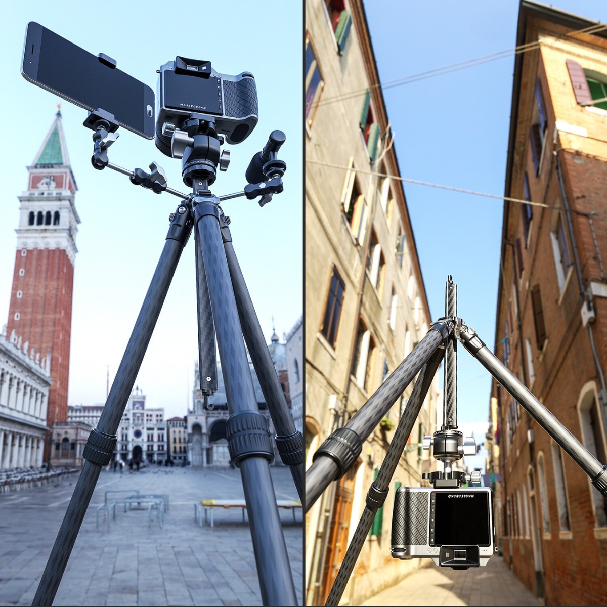 Leofoto MR.Y LY-254C 10 Layer Carbon Y Shaped Centre Tripod with LH-30 Low Profile Ball Head