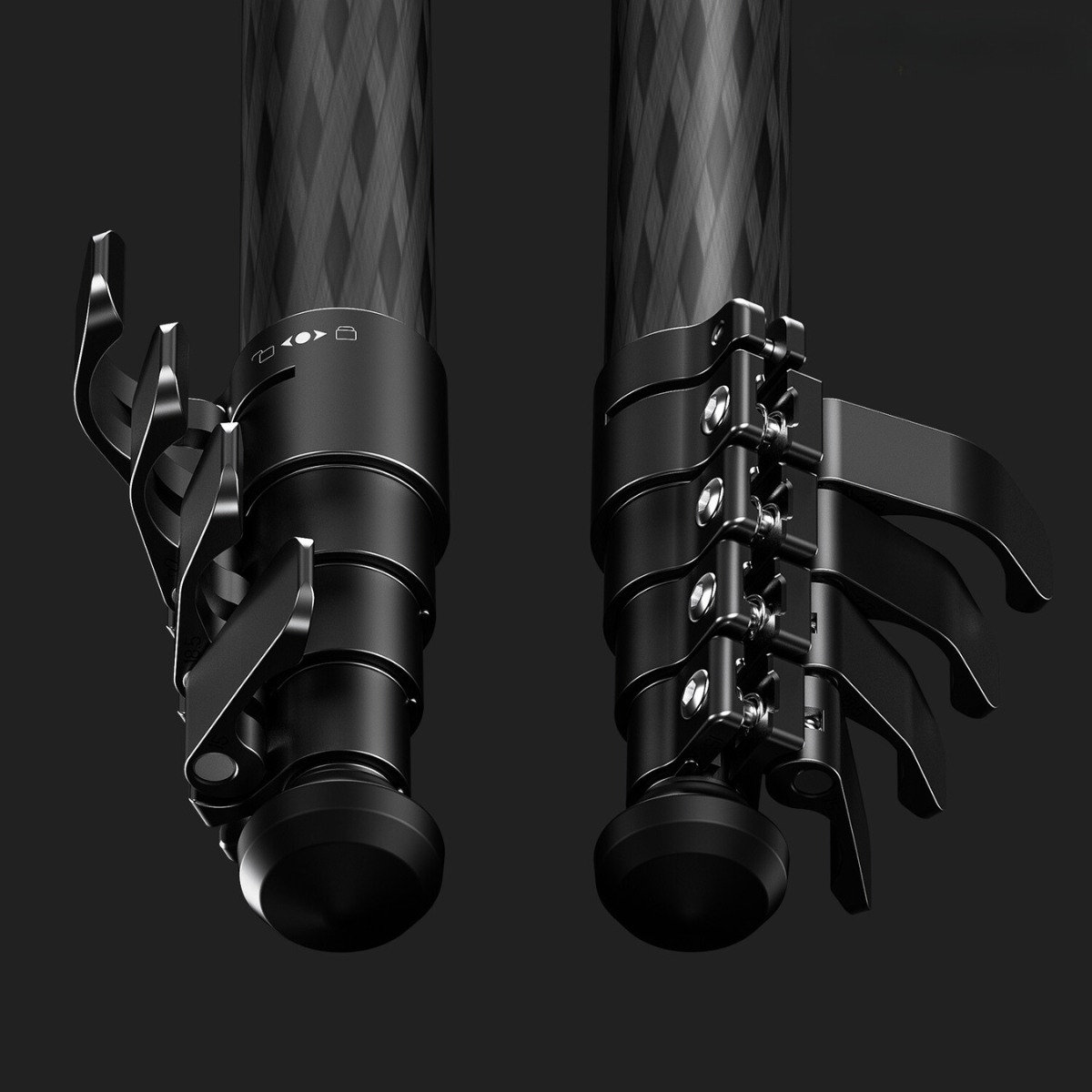 Leofoto BLACK MR.Y LY-265CF 10 Layer Carbon Y Shaped Centre Inverted Ball and Gear Locking System Tripod 