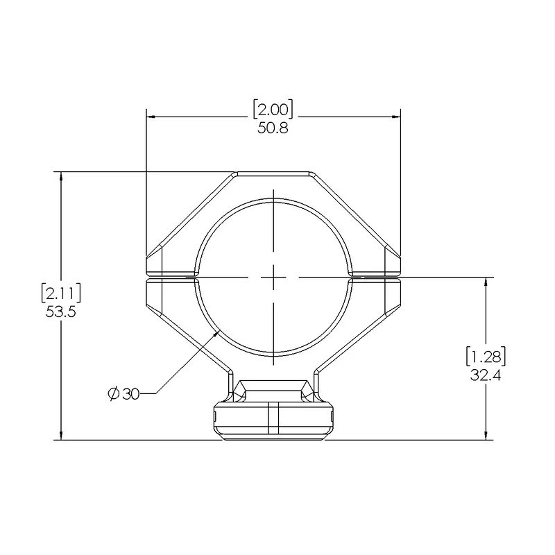 Magne-Tech 1"-38.5mm 3x Magnetic Ring Mount Part B Only (Female)