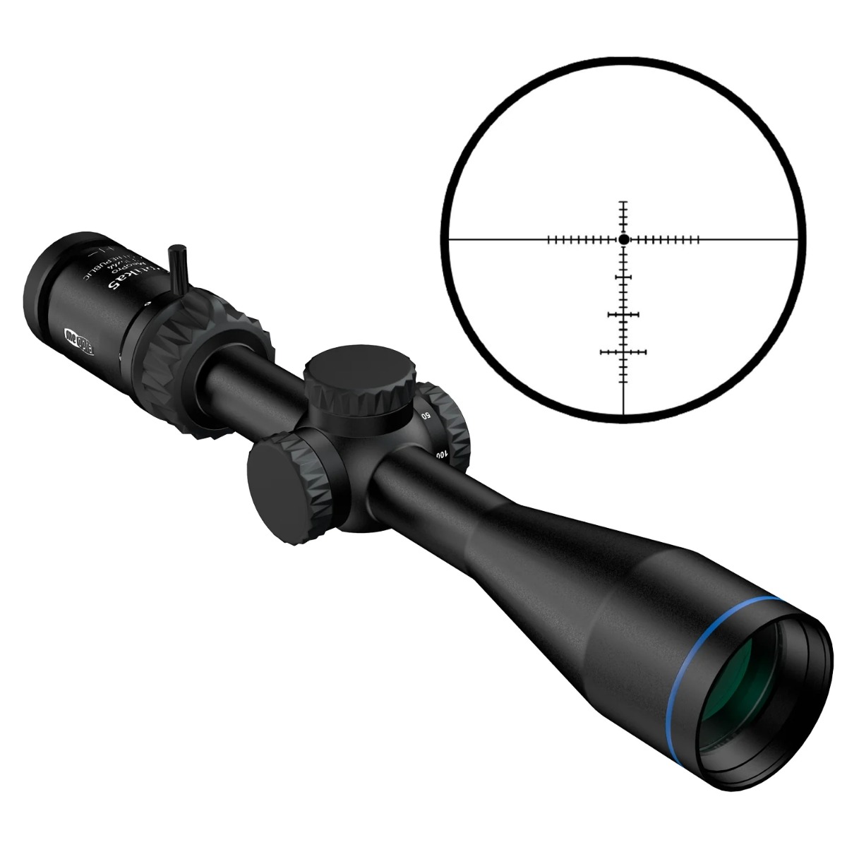 Meopta MeoPro Optika5 3-15X44 SFP Z-PLUS ¼ MOA Side Focus Non-Illuminated Rifle Scope