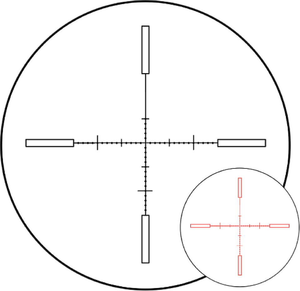 Immersive Optics 5x30 Pro Mildot Prism Scope with MOA Adjustable Mounts