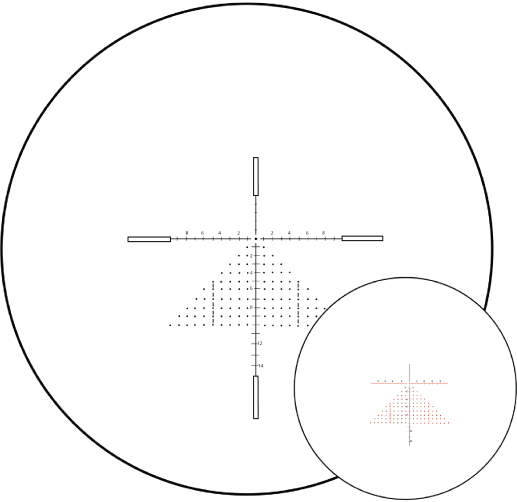 Immersive Optics  10x40 Prismatic MilDot Extended Rifle Scope with MOA  Adjustable Mount