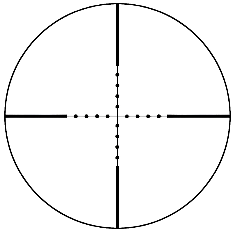 PAO ® 4 x 32 Tri-Lume™ Prismatic Mil-Dot Ultra-Compact ACOG Rifle Scope with Integrated 20mm Weaver / Picatinny Mount