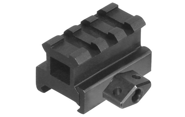 UTG 3-Slot Picatinny Riser Mount, 0.83" Saddle Height, 1.58" Length