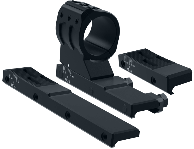 Immersive Optics 14x50 Mildot w/MOA ADJ MOUNTS Prism Rifle Scope