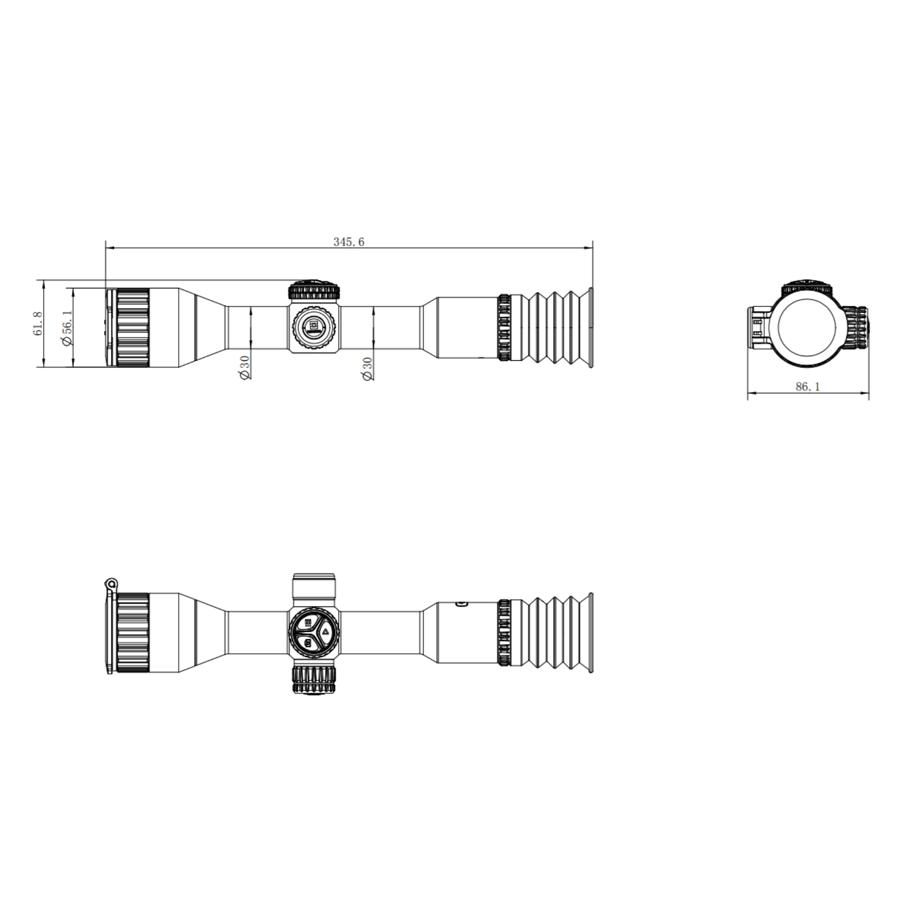 HIKMICRO Neos NE25 Thermal Rifle Scope