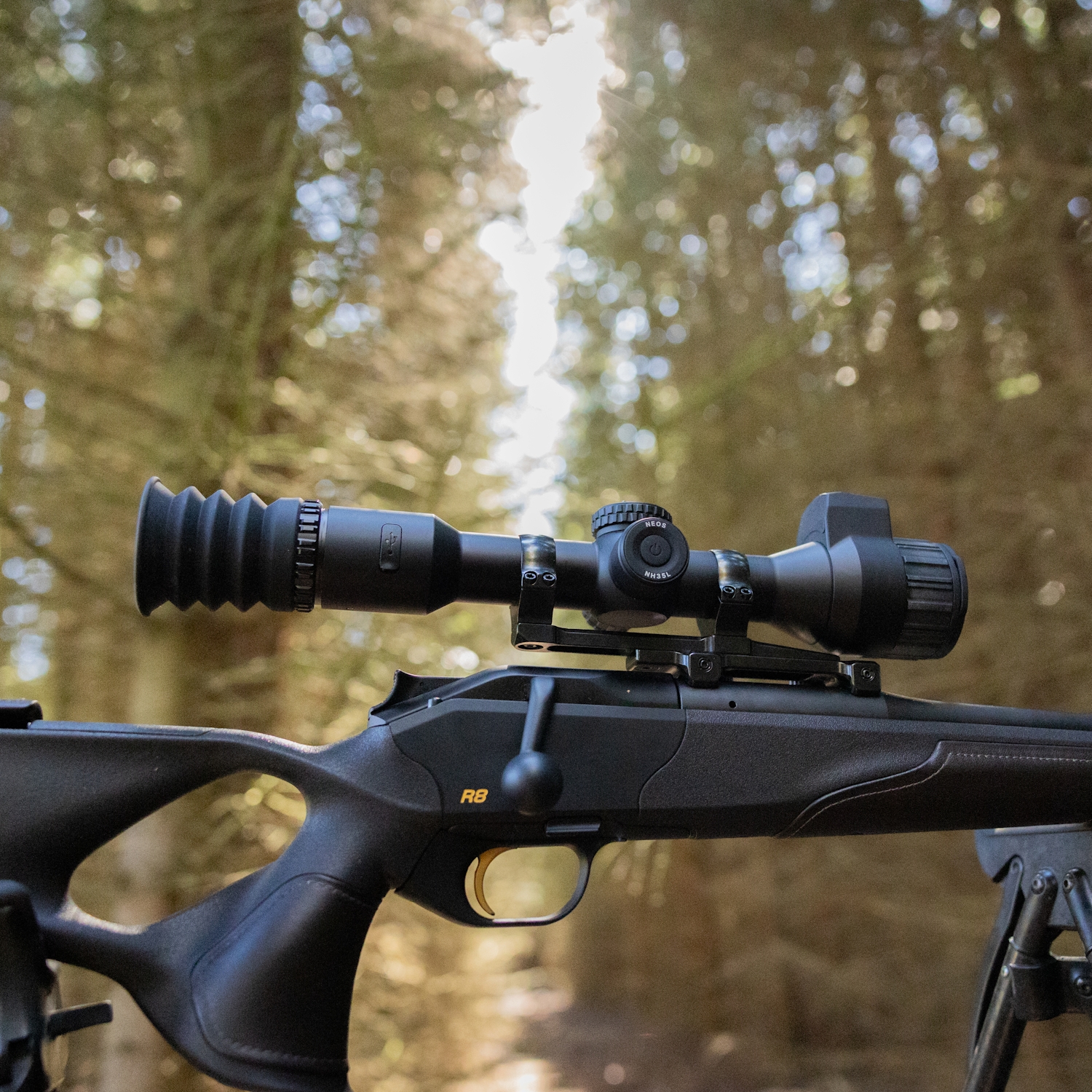 HIKMICRO Neos NE35L Thermal Rifle Scope with LRF and Ballistics Calculator