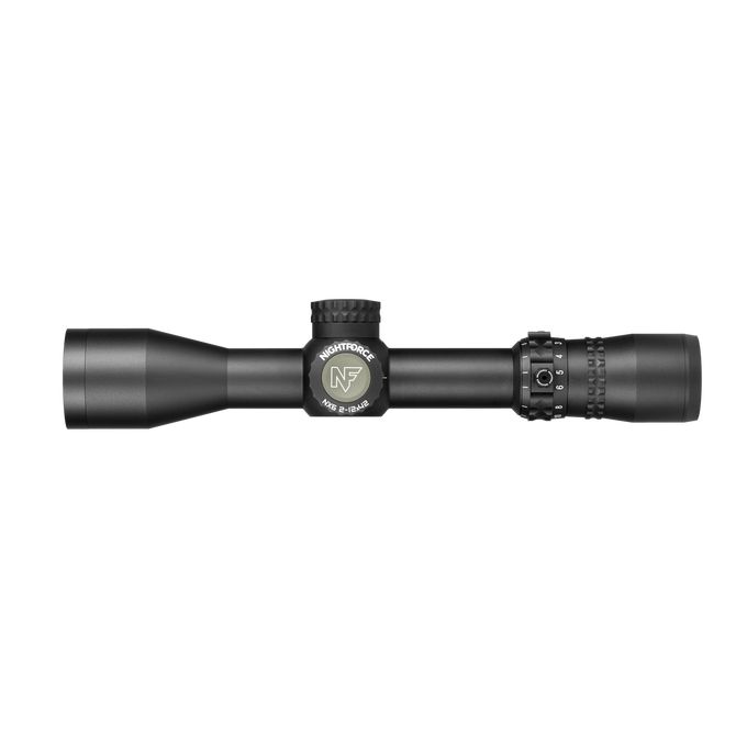 Nightforce NX6 2-12x42mm Capped W/E .250 Moa DigIllum Moar Rifle Scope