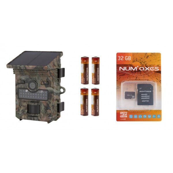Numaxes PACK TRAIL CAMERA PIE1069 + BATTERIES (x4) + 32 GB SD CARD