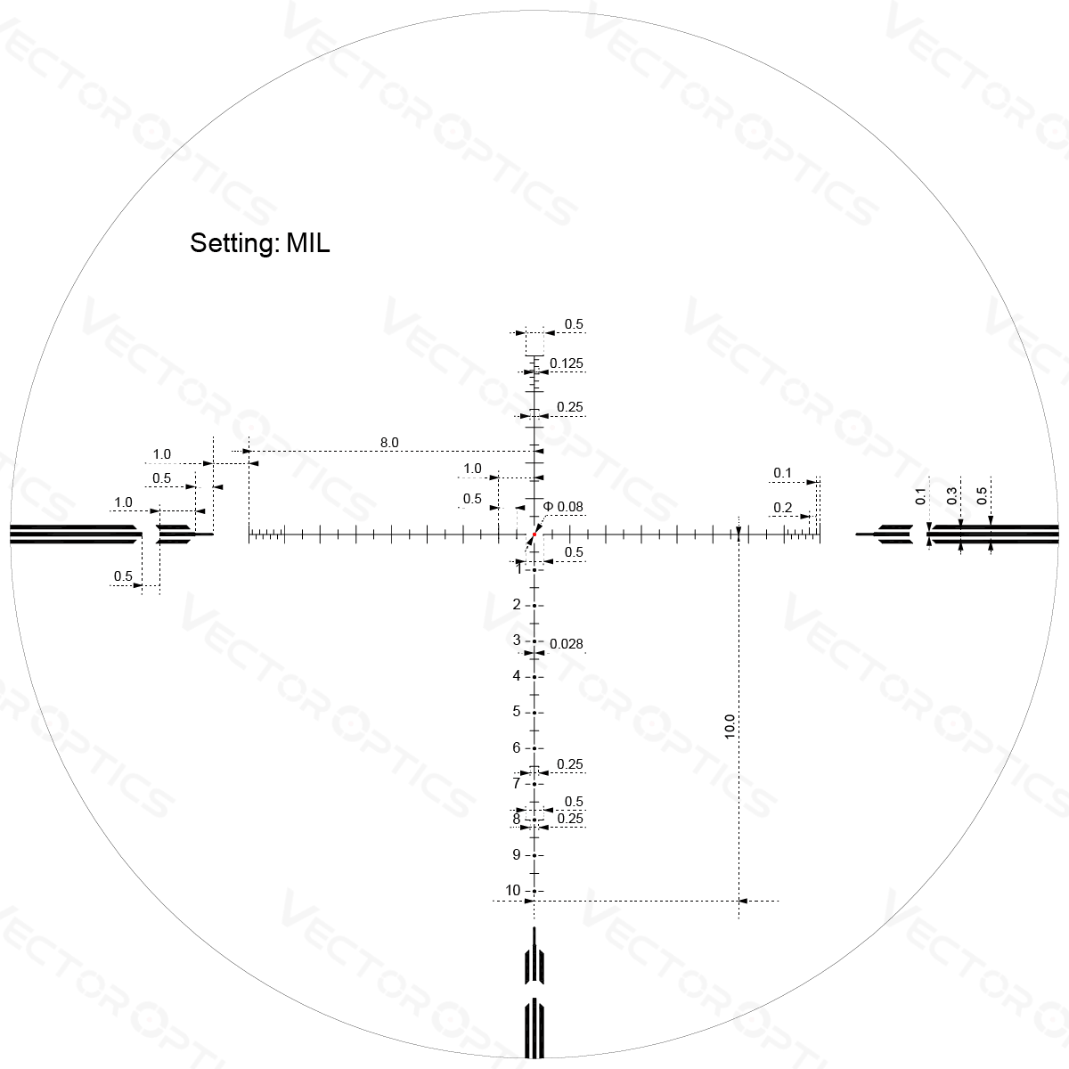 Vector Optics Orion MAX 3–18×44 FFP HD Rifle Scope 1/10 MIL 30mm Tube