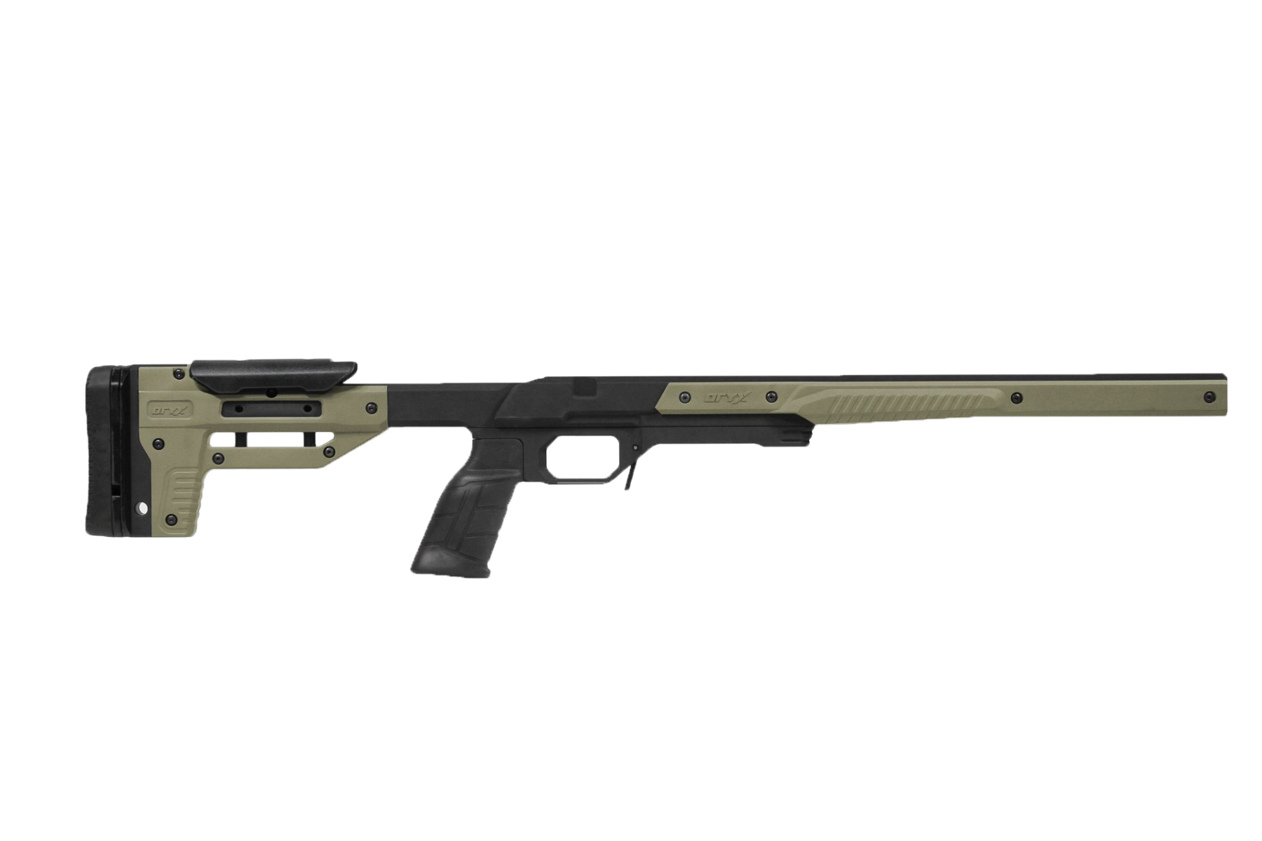 vMDT ORYX Tikka T3 Long Action Right Hand Black/OD Green Rifle Stock 