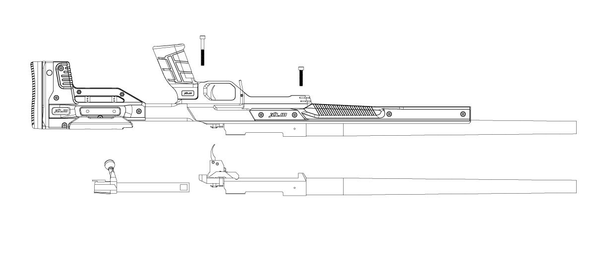 MDT Oryx Savage Axis Short Action Right Hand AICS Rifle Stock - Black/OD Green- Optics Warehouse
