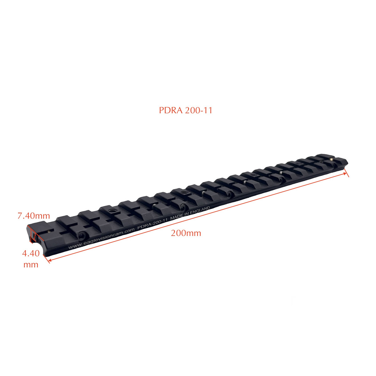 Eagle Vision 200mm 11mm Dovetail To Picatinny Rail Adapter