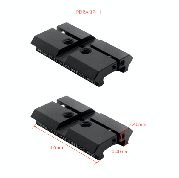 Eagle Vision 37mm 13mm Dovetail to Picatinny Adapter