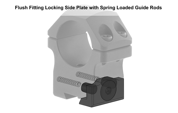 UTG PRO 30mm High P.O.I 2 Piece Dovetail Rings