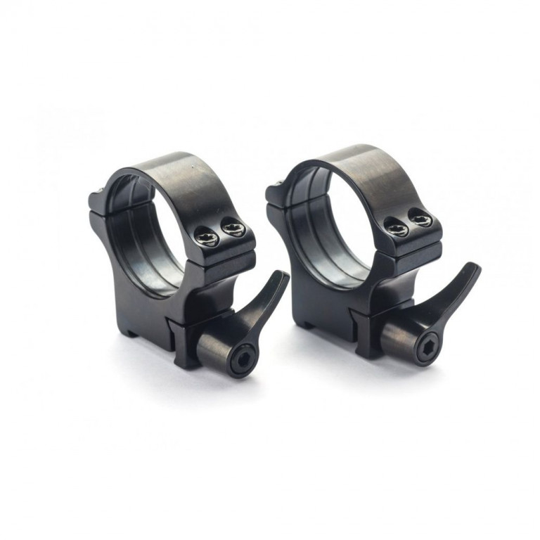 Rusan Steel 19mm 30mm Roll-off Quick-Release rings - CZ 550 and BRNO Centrefire - 30 mm, Height 19mm