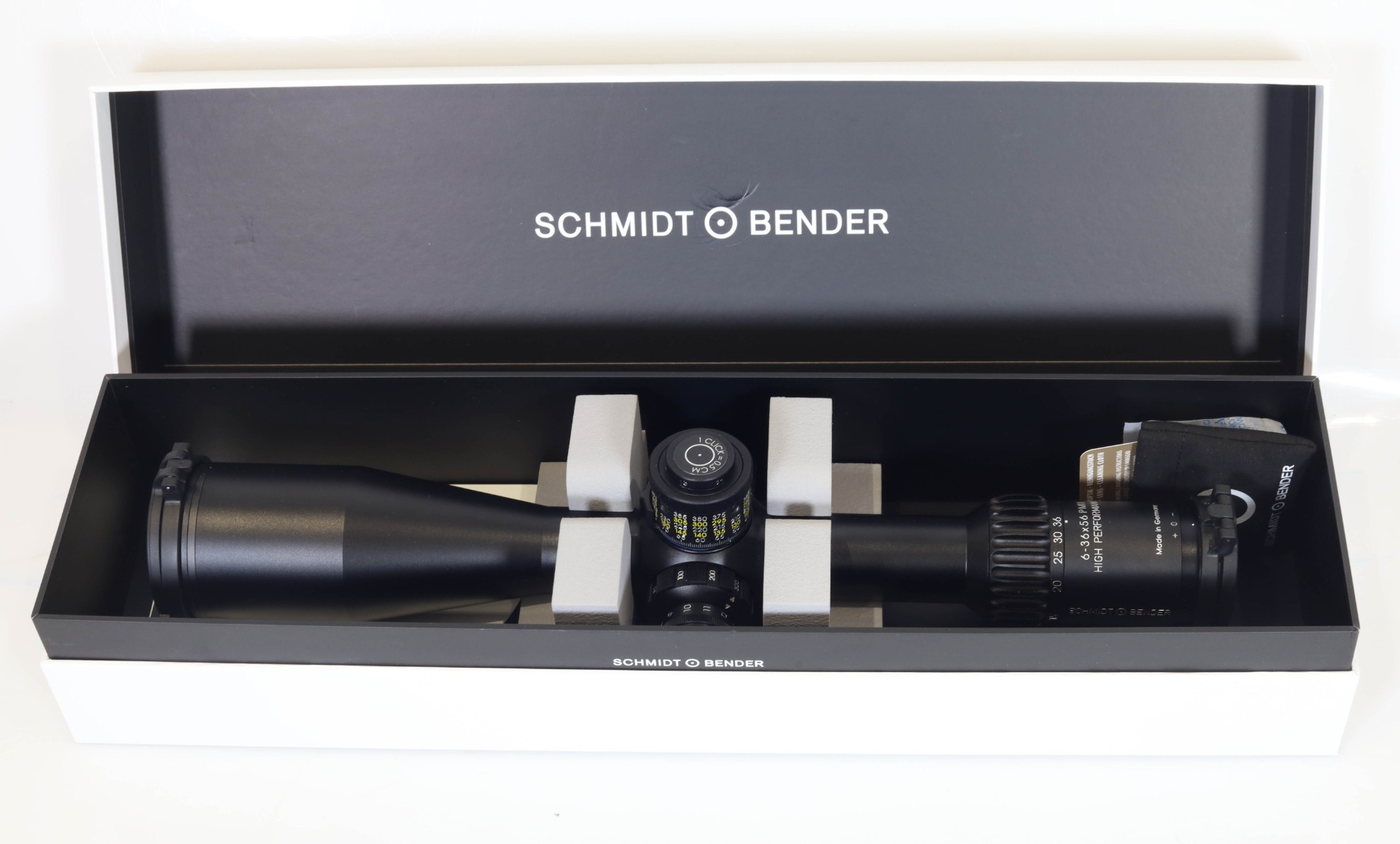 Schmidt & Bender PM II 6-36x56 High Performance LPI GR²ID 1/2 cm CCW MT II MTC LT / DT II+ ZC LT Rifle Scope