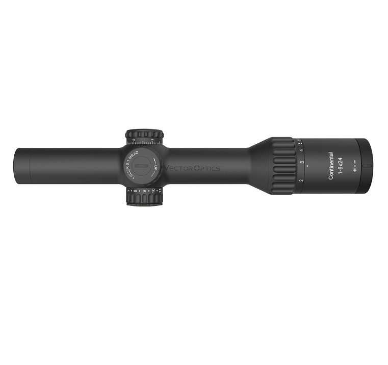 Vector Optics Continental x8 1-8x24 SFP ED VET-BTR 0.1MRAD 30mm Tactical Rifle Scope w/ Free Weaver Rings