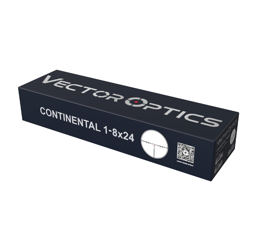 Vector Optics Continental x8 1-8x24 SFP ED VET-BTR 0.1MRAD 30mm Tactical Rifle Scope w/ Free Weaver Rings