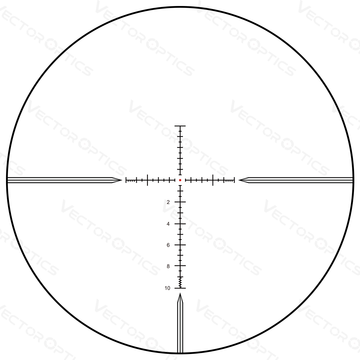 Vector Optics Taurus 4-16x44 SFP Illuminated MPX1 1/10 MIL Zero-Stop 30mm Rifle Scope with Free Picatinny Rings
