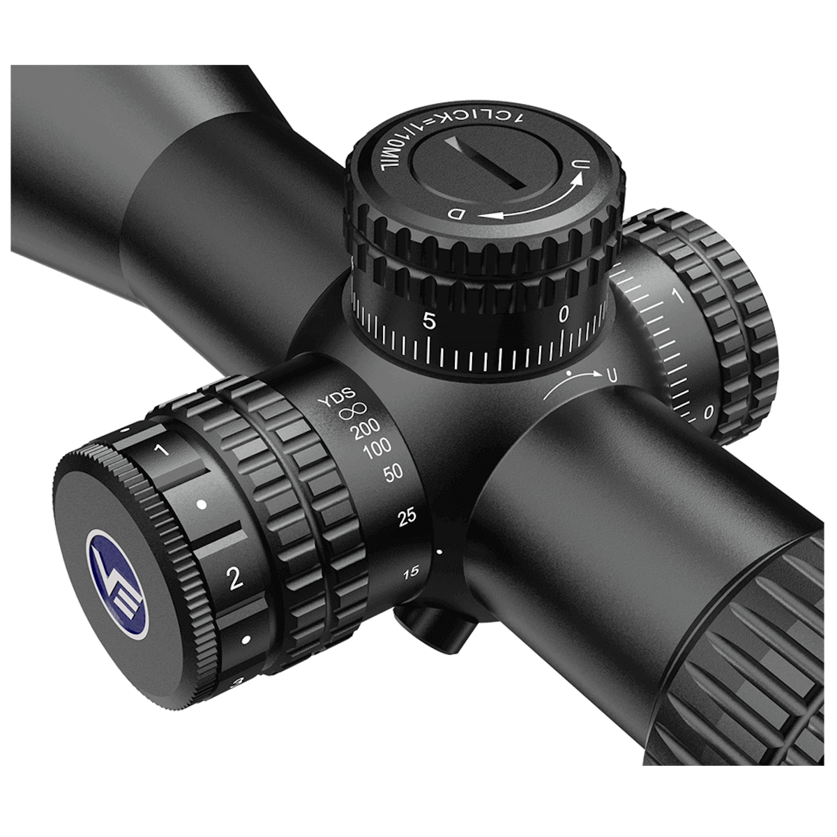 Vector Optics Veyron 3-12x44 SFP Illuminated MPR-V10 0.1 MRAD Locking Turrets Side Focus Super Compact Rifle Scope - Free Weaver/Picatinny Mounts Included