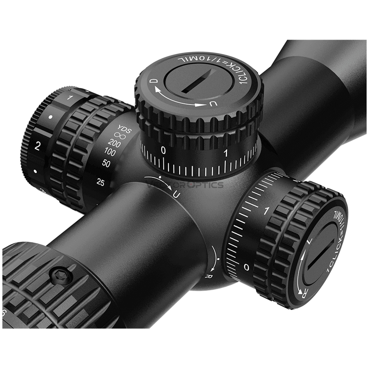 Vector Optics Veyron 3-12x44 SFP Illuminated MPR-V10 0.1 MRAD Locking Turrets Side Focus Super Compact Rifle Scope - Free Weaver/Picatinny Mounts Included