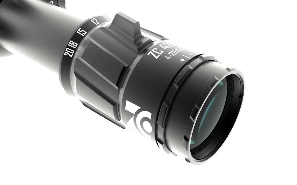 Zero Compromise Optic ZC 420 4-20x50 FFP Illuminated MPCT3 0.1 MRAD Zero Stop Rifle Scope (+ZCO 2pc Rings)