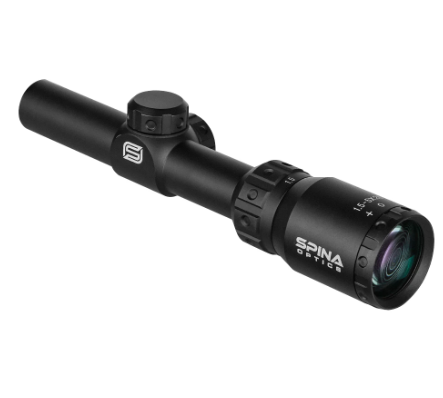 SPINA Optics Carnage LVPO 1.5-5x20 SFP Non Illuminated CircleDot CQB 1/2 MOA 1inch Rifle Scope