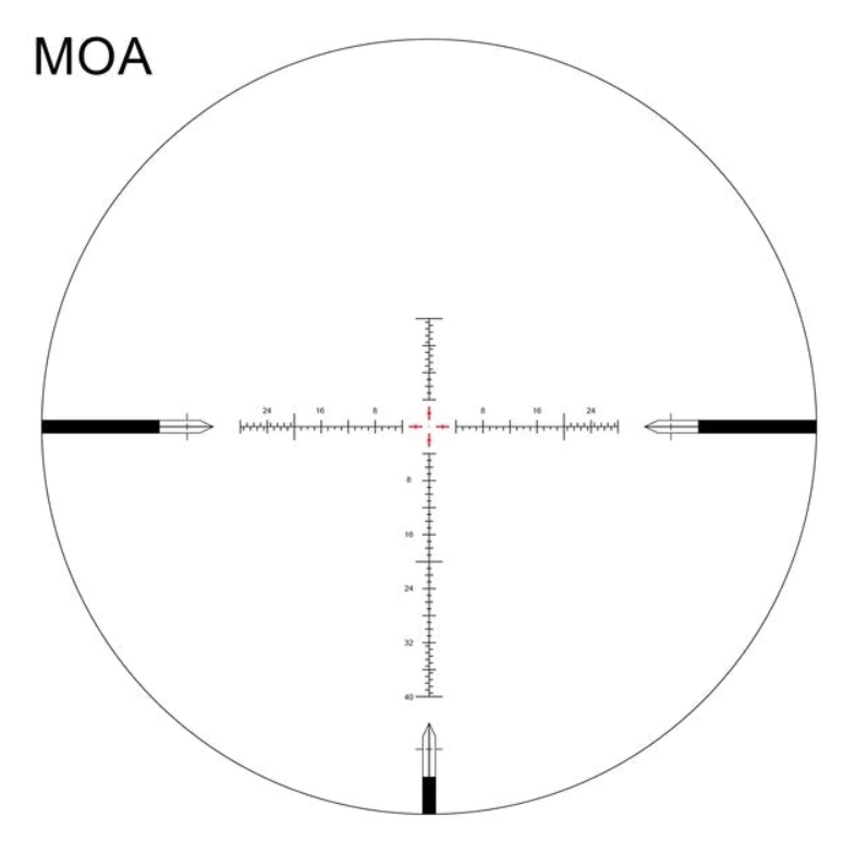 Arken Optics EPL4 4-16x44 FFP VHR MOA Illuminated 30mm SF Rifle Scope