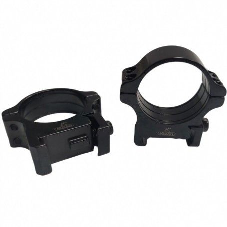 Rusan Steel Picatinny Weaver rings - 30 mm, Height 12mm